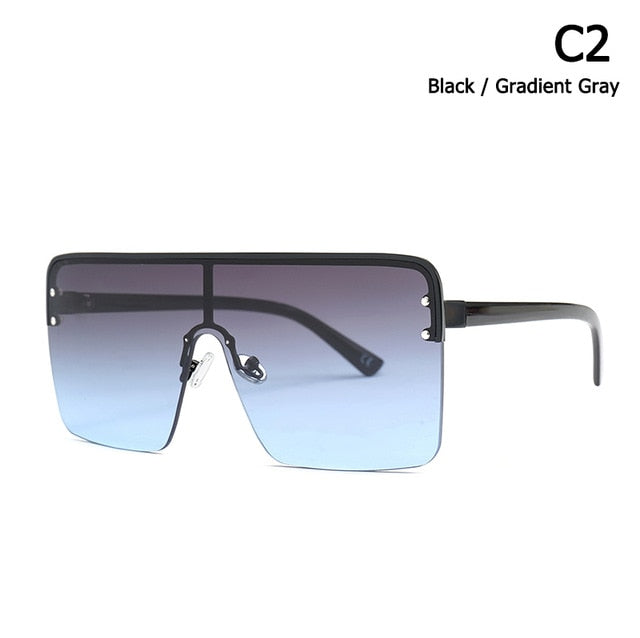 Cool Square Shield Style Lunettes de soleil pour hommes