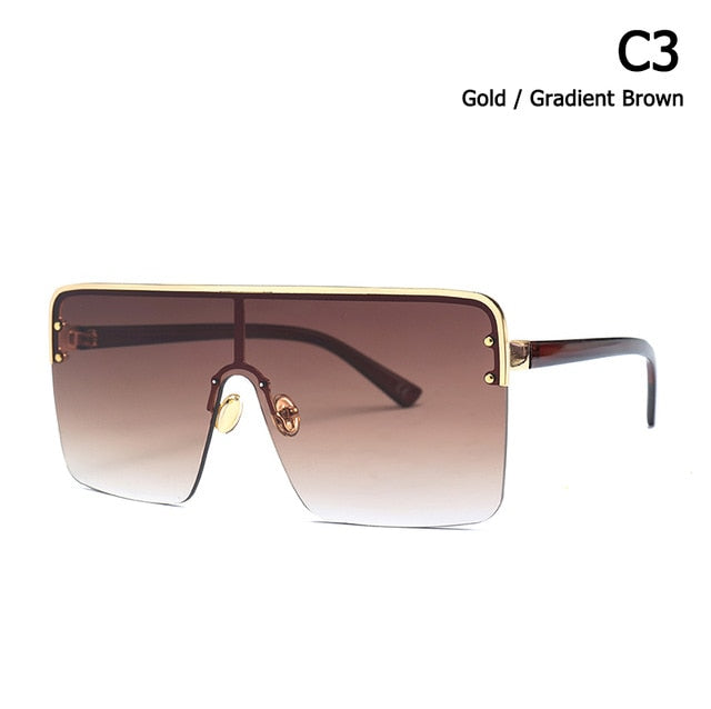 Cool Square Shield Style Lunettes de soleil pour hommes