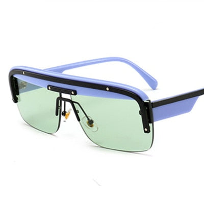 Square Pilot Vintage Luxury Men Sunglasses