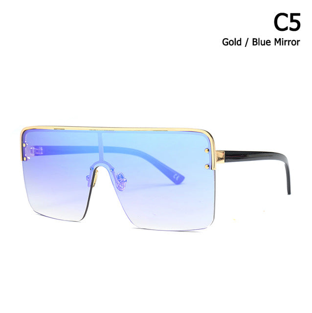 Cool Square Shield Style Lunettes de soleil pour hommes