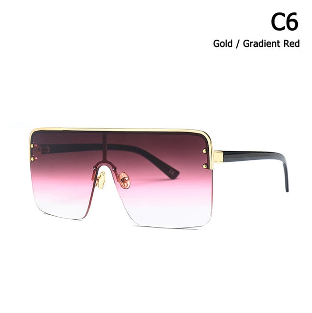 Cool Square Shield Style Lunettes de soleil pour hommes