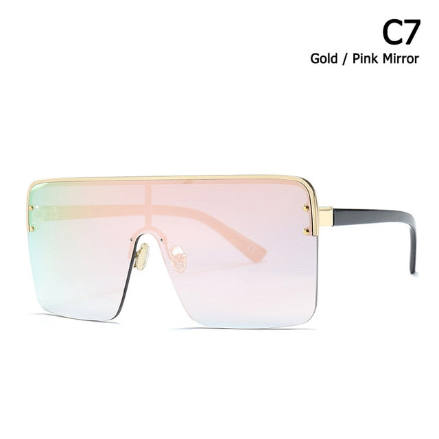Cool Square Shield Style Lunettes de soleil pour hommes