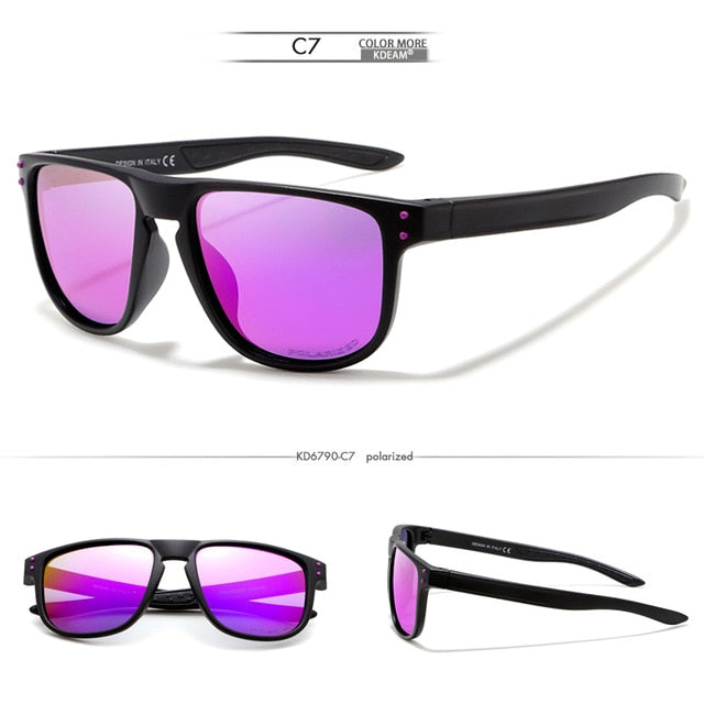 Square Lightweight Polarized Casual Simple Style Men Sunglasses