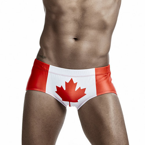 Flag Printed Style Sporty Men Boxer