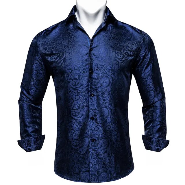 Paisley Silk Dress Shirt