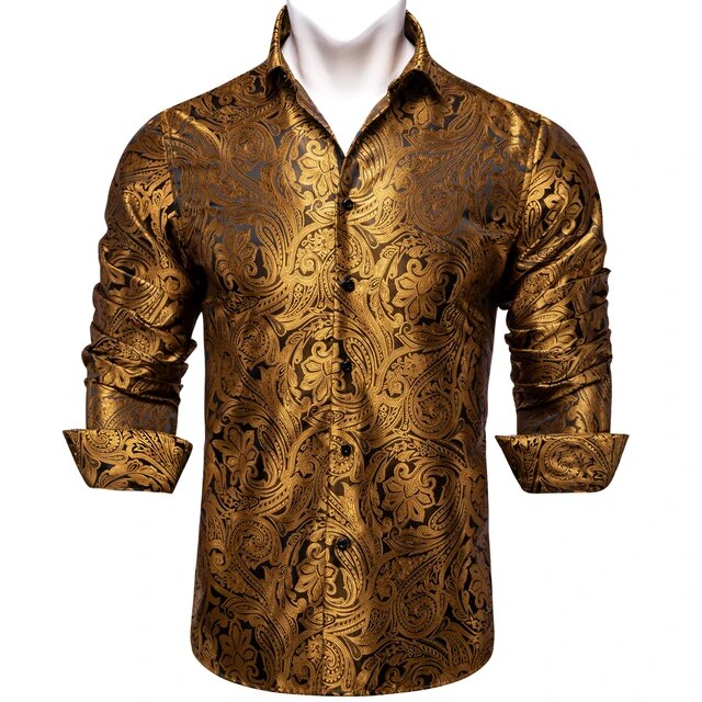 Paisley Silk Dress Shirt