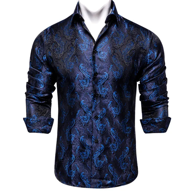 Paisley Silk Dress Shirt