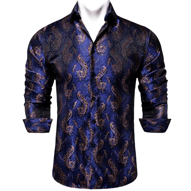 Paisley Silk Dress Shirt