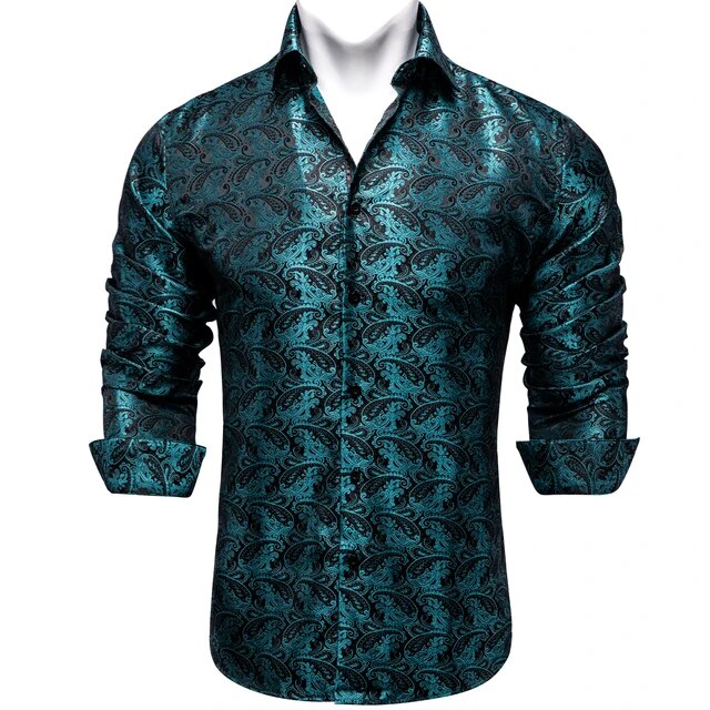 Paisley Silk Dress Shirt