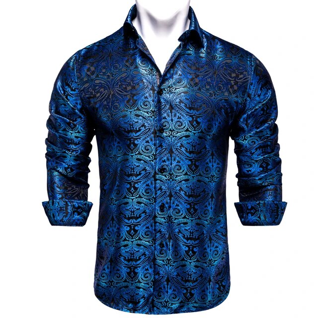 Paisley Silk Dress Shirt