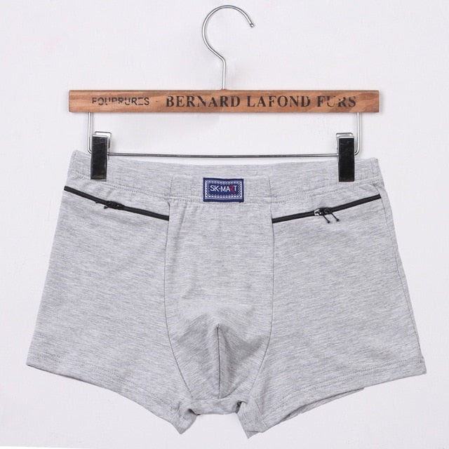 Bóxers transpirables con bolsillos con cremallera doble