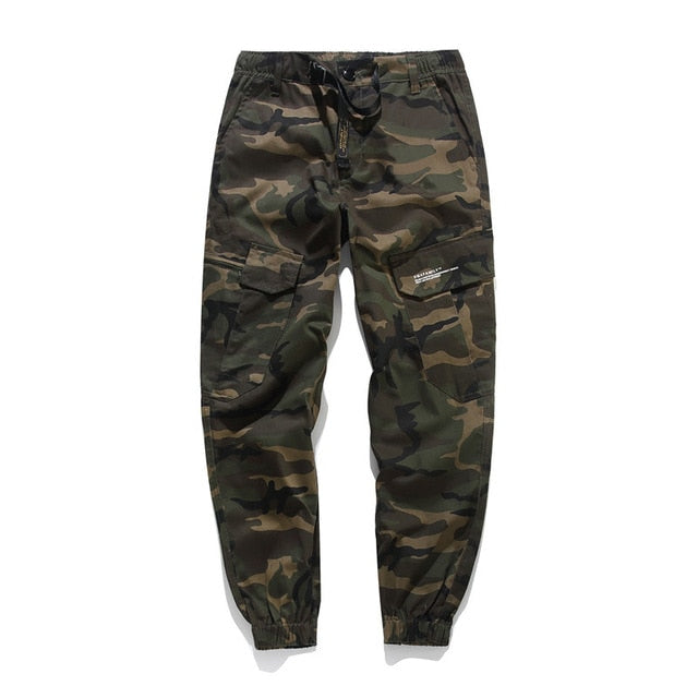 Hip Hop Streetwear Camouflage Jogger Double Poches Hommes Pantalons