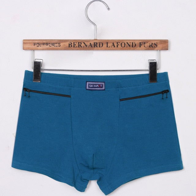 Bóxers transpirables con bolsillos con cremallera doble