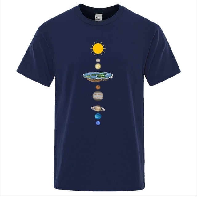 Cosmic Solar System Planets Print Man T-Shirt