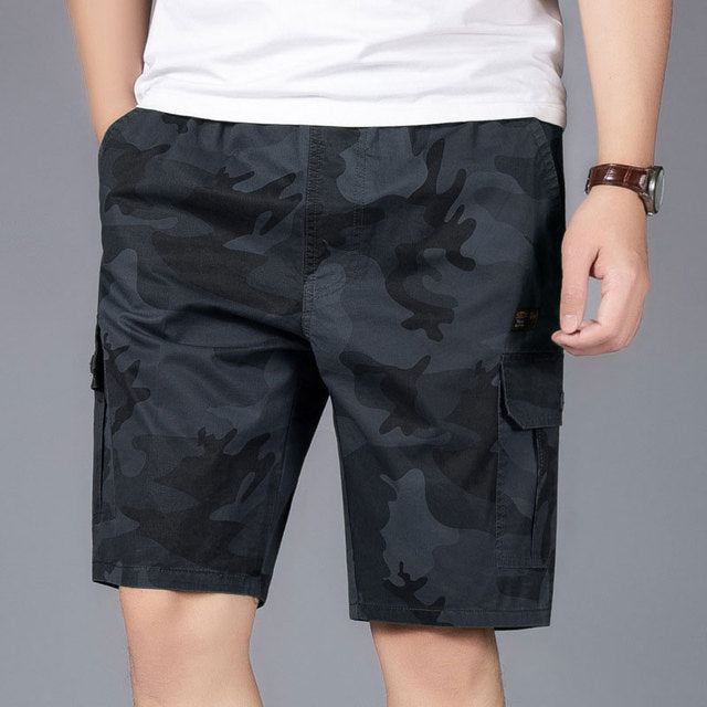 Short cargo militaire multi-poches