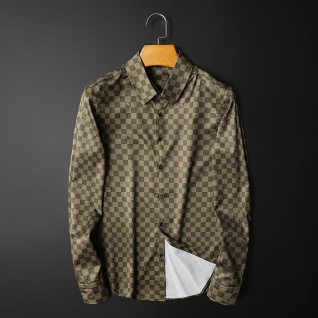 Chemises à manches longues à carreaux classiques