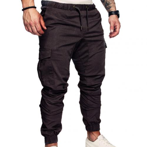 Casual Cargo Multi-Pocket Elastic Weist Pants