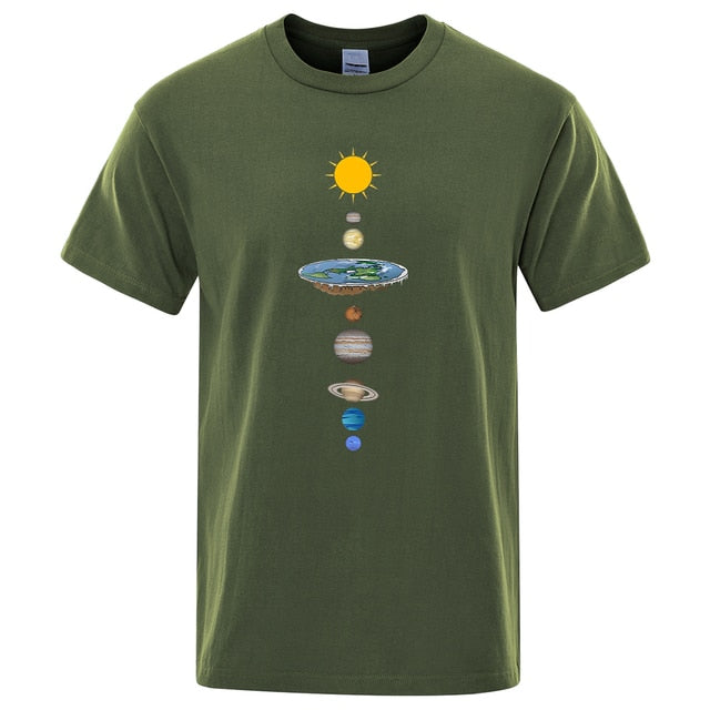 Cosmic Solar System Planets Print Man T-Shirt