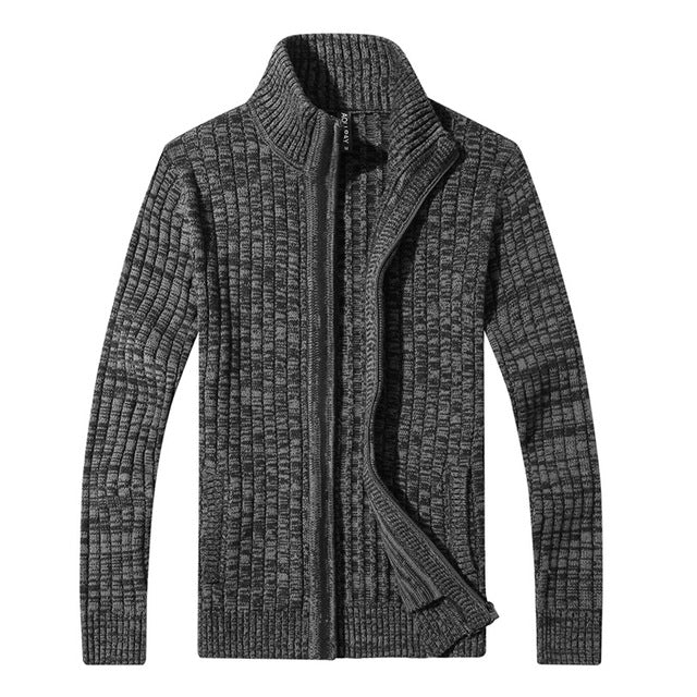 Cardigan pour hommes décontracté à coutures zippées