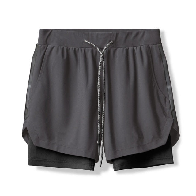 Short de sport 2 en 1 camouflage Brush Strokes