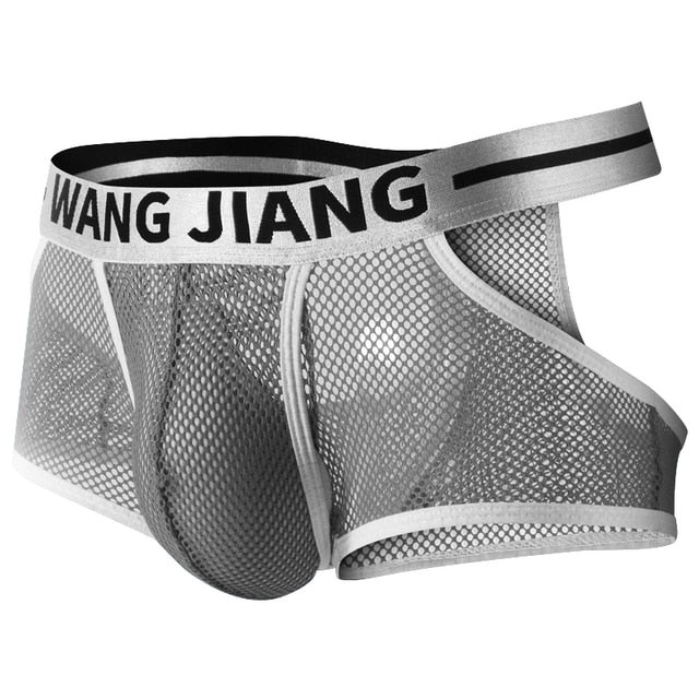 Sexy Transparent Hollow Out Boxer