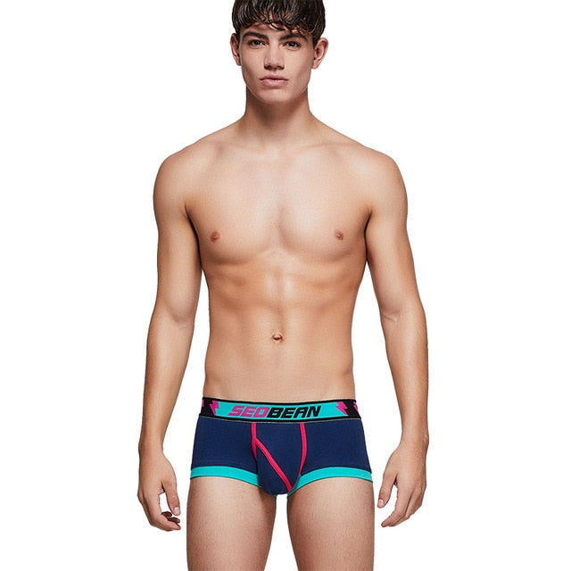 Boxer Homme Rayé Multicolore Solide
