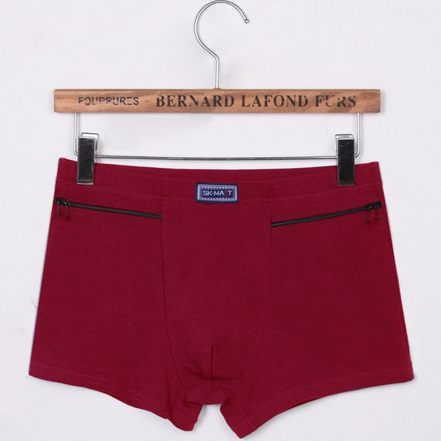 Bóxers transpirables con bolsillos con cremallera doble