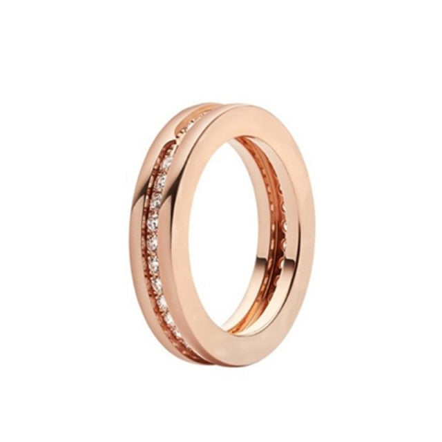 Minimalist Deep Center Metal Ring