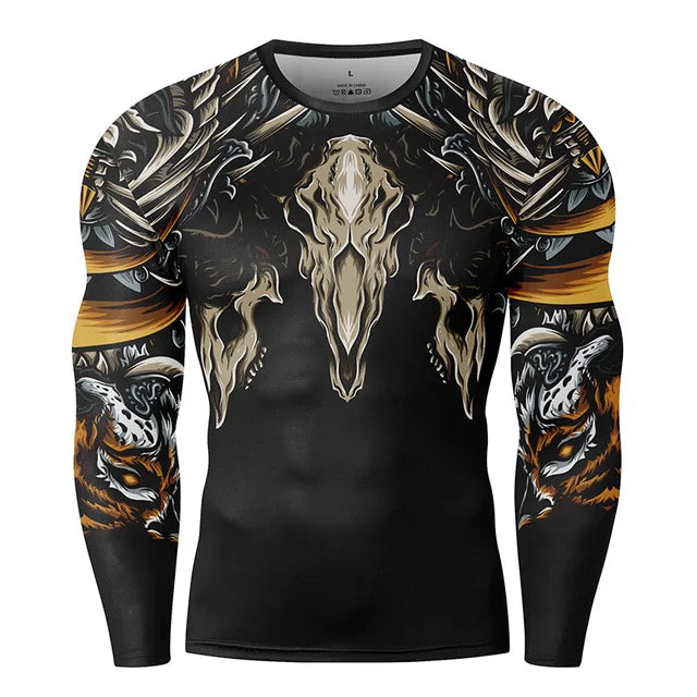 Sided Animal Printed Men T-Shirt