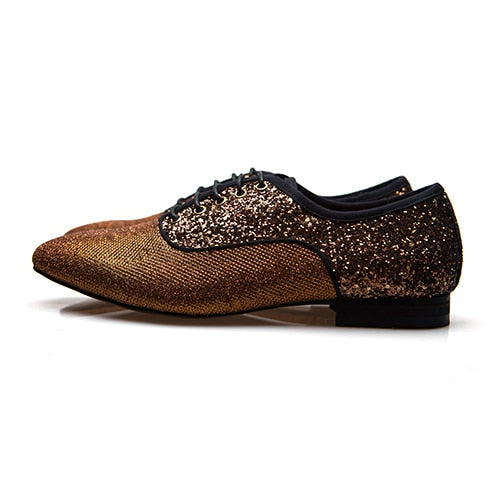 Zapatos de hombre estilo fiesta Glitz con brillo puntiagudo