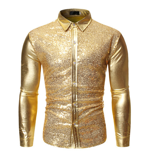 Body Shining Sequin Shirt