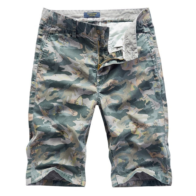 Breathable Camouflage Printing Cotton Shorts