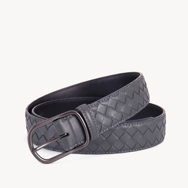 Cinturones clásicos de diseñador de lujo de cuero genuino