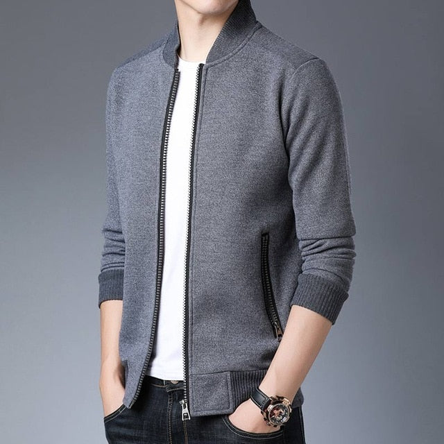 Monocolor Thick Winter Cardigan Jacket