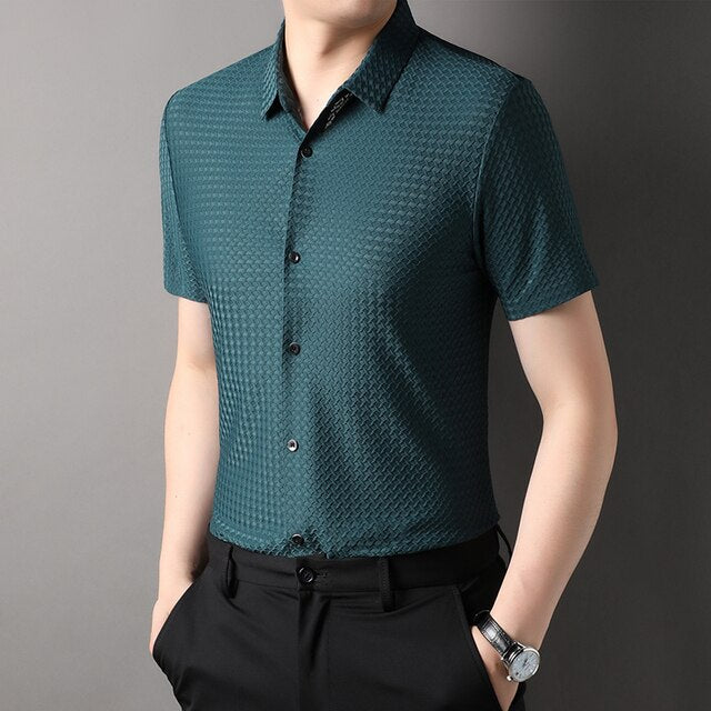 Wrinkle Free Slim-Fit Nylon Shirt