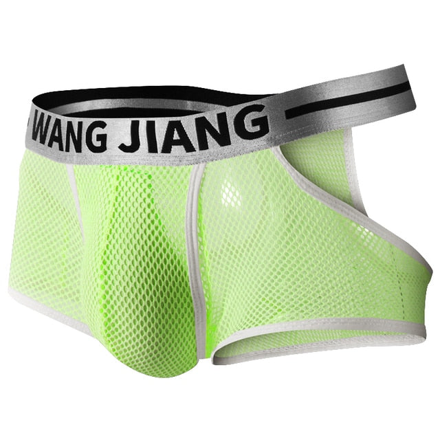 Sexy Transparent Hollow Out Boxer