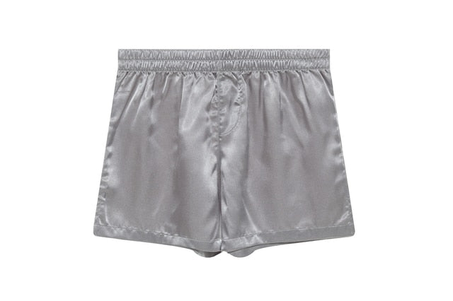 Hooded Satin Solid Pajamas Robe