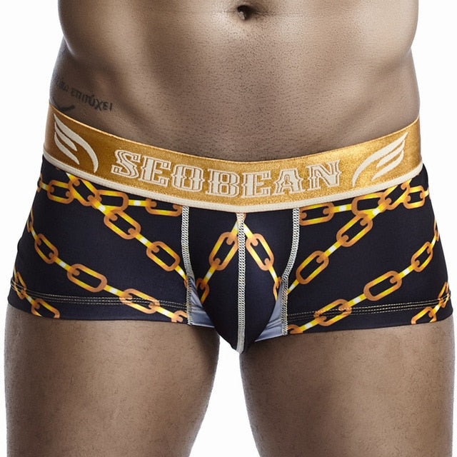 Tiger Stripe Style Low Waist Boxers
