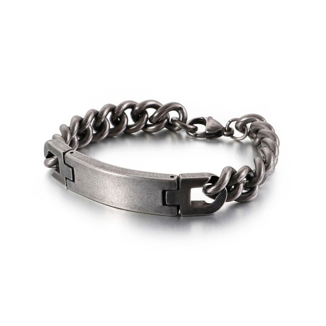 Fashion Square Stainless Steel Chain Bracelet