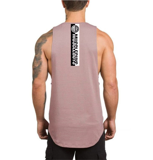 No Pain No Gain Back Line Printed Tank Top