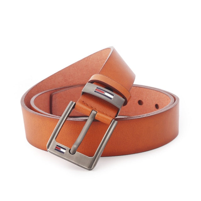 Casual Buckle Leather Men Belt