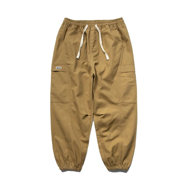 Casual Solid Cargo Jogger Pants