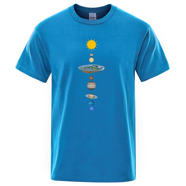 Cosmic Solar System Planets Print Man T-Shirt