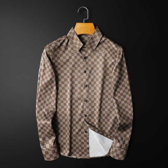 Chemises à manches longues à carreaux classiques