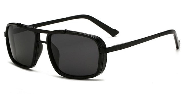 Lunettes de soleil carrées aviateur à verres polarisés