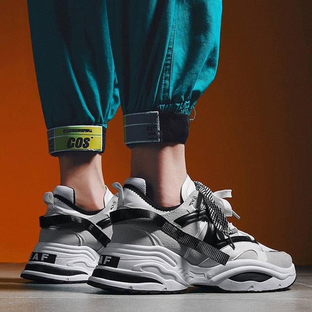 Hip Hop Style Sporty Lace Up Men Sneaker