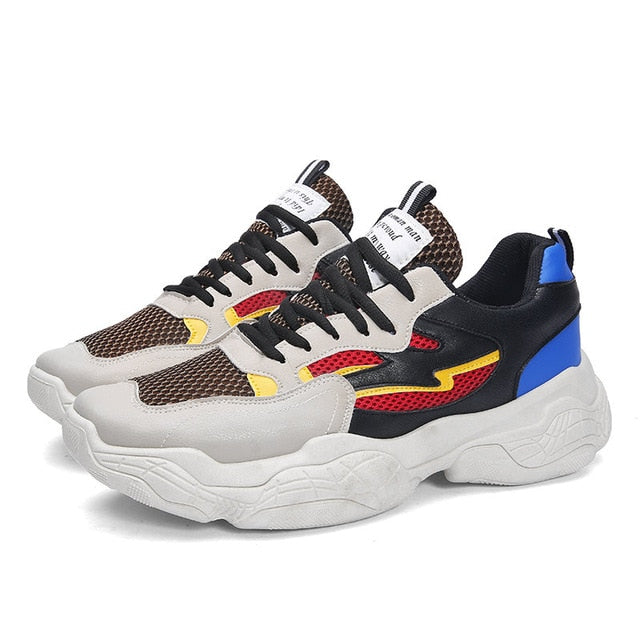 Thick Sole Chunky Mesh Casual Sporty Style Men Sneaker