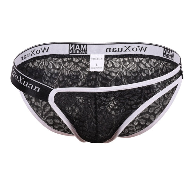 Single Slide See Through Stripes Brief