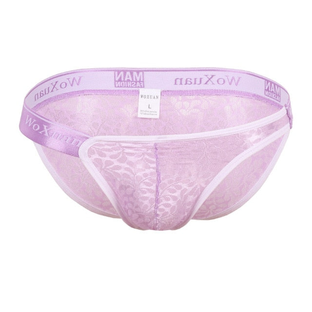 Single Slide See Through Stripes Brief