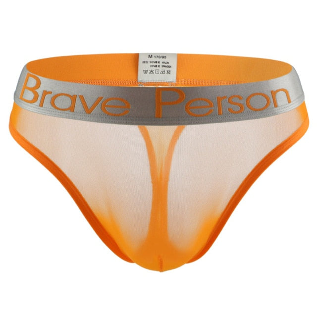 Transparent Low Waist Lined Briefs